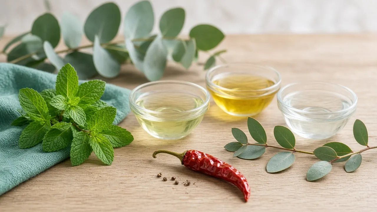 Mentol, paprika és növényi összetevők
